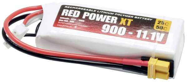 Pakiet akumulatorów (LiPo) 11.1 V 900 mAh 25 C Red Power Softcase XT30