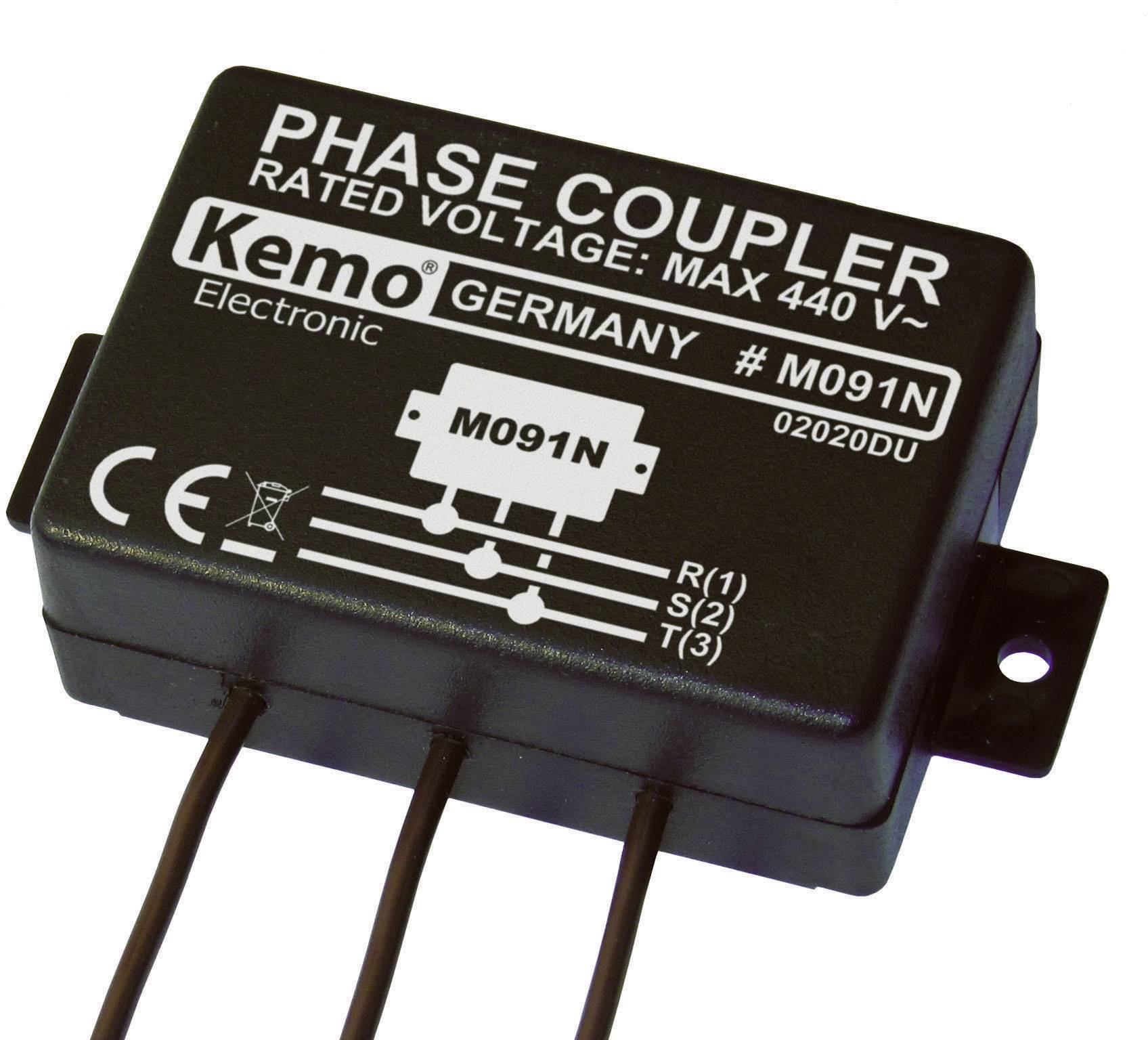 Łącznik fazowy - zestaw do produktów Powerline Kemo M091N, 110 - 440 V / AC - obrazek 1