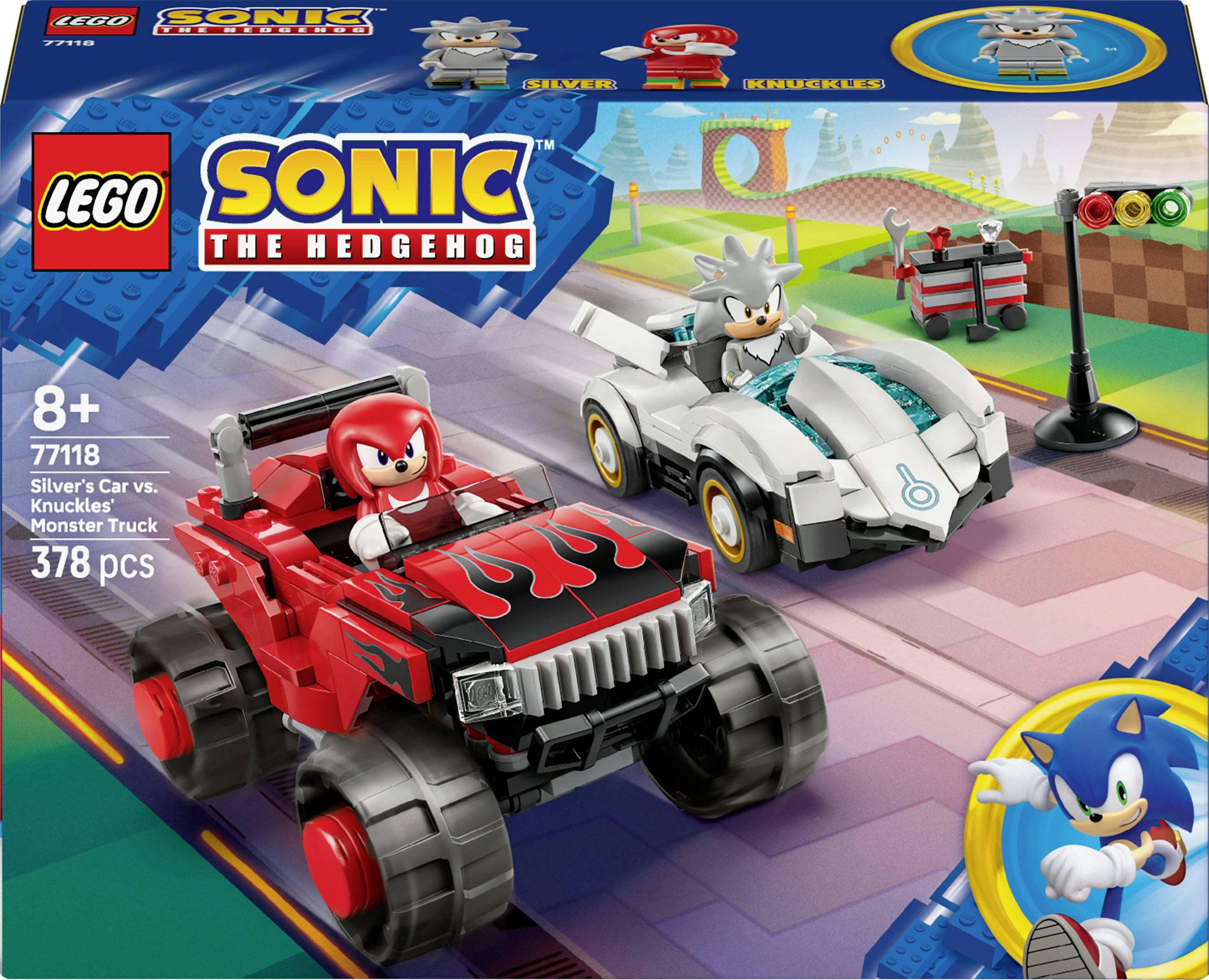 77118 LEGO® Sonic the Hedgehog Samochód Silvera kontra Monster Truck Knucklesa (77118) - obrazek 1