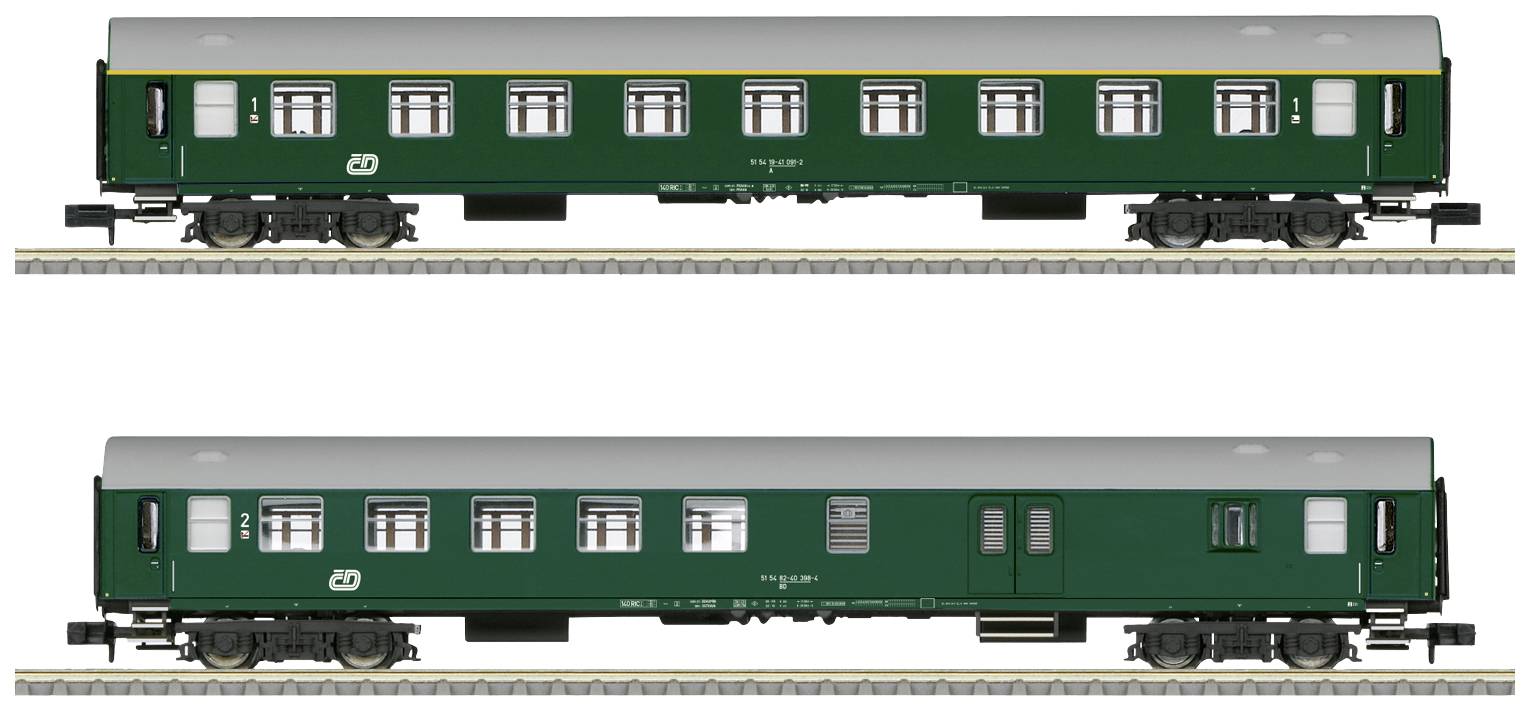 Wagon osobowy MiniTrix 18251 N Zestaw 2 samochodów osobowych z płyty CD - obrazek 1