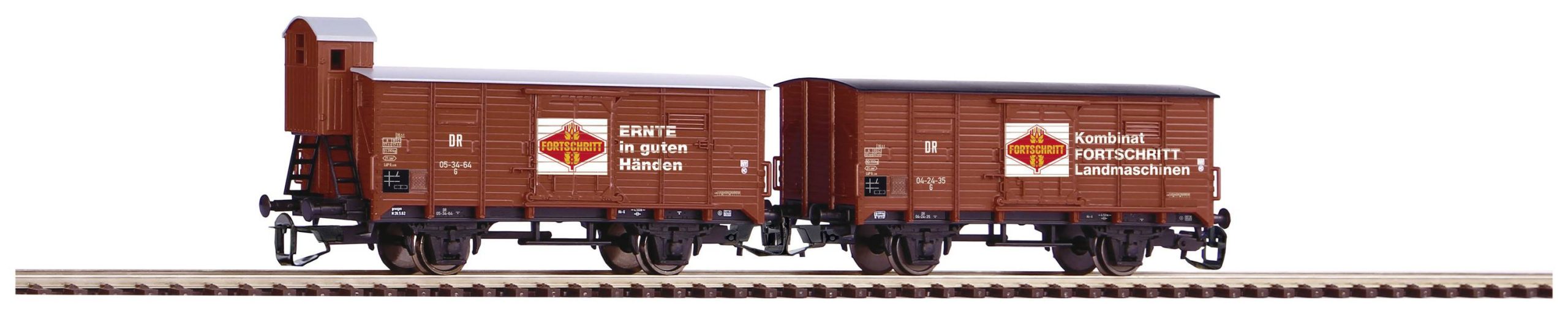 Piko TT 47033 TT zestaw 2 wagonów towarowych G02 postęp DR - obrazek 1