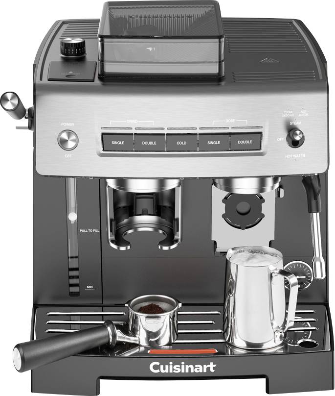Cuisinart Grind & Brew EM640E Ekspres do espresso czarny, srebrny - obrazek 1