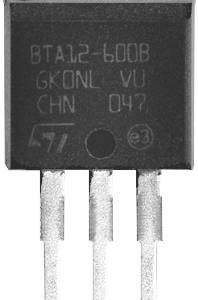 TRIAC STMicroelectronics BTB16-600BWRG TO-220AB 16 A 600 V TRIAC STMicroelectronics BTB16-600BWRG TO-220AB 16 A 600 V