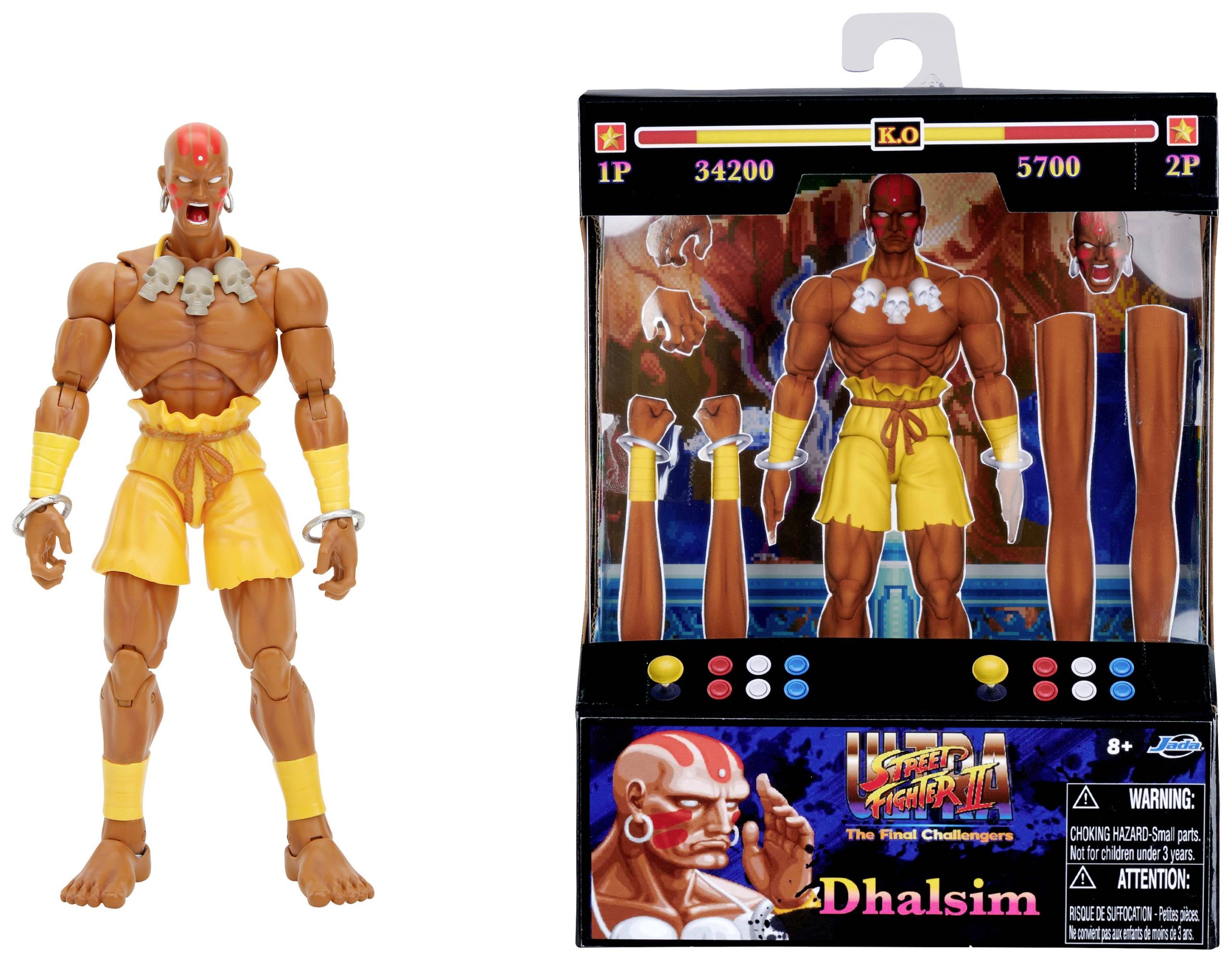 Figurka Jada Toys Street Fighter II Dhalsim 6". - obrazek 1