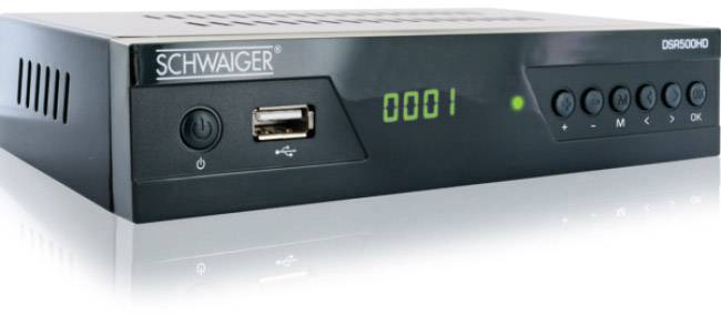 Odbiornik SAT HD Schwaiger DSR500HD Port USB z przodu Ilość tunerów: 1 - obrazek 1