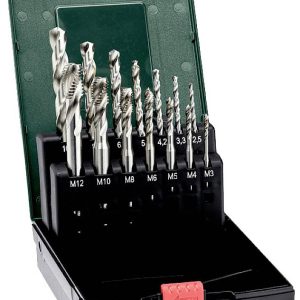 Metabo 627114000 Komplet gwintowników maszynowych M1, M4, M5, M6, M8, M10, M12 1 szt. Metabo 627114000 Komplet gwintowników maszynowych M1, M4, M5, M6, M8, M10, M12 1 szt.