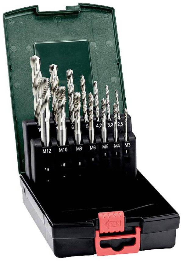 Metabo 627114000 Komplet gwintowników maszynowych M1, M4, M5, M6, M8, M10, M12 1 szt.