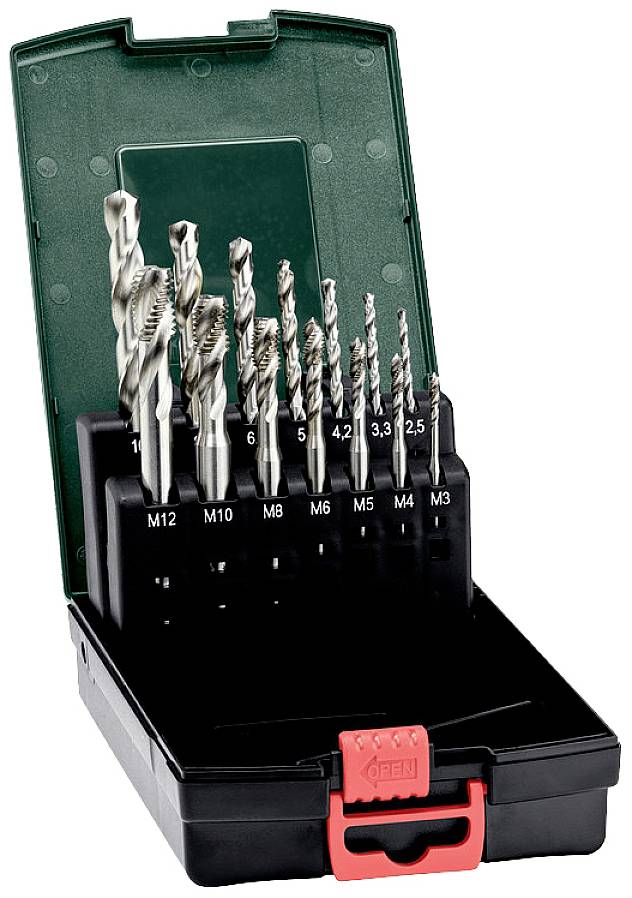 Metabo 627114000 Komplet gwintowników maszynowych M1, M4, M5, M6, M8, M10, M12 1 szt. - obrazek 1