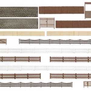Ogrodzenia , mury i bramy, Busch 6017, 2000 mm, skala H0, zestaw Ogrodzenia , mury i bramy, Busch 6017, 2000 mm, skala H0, zestaw