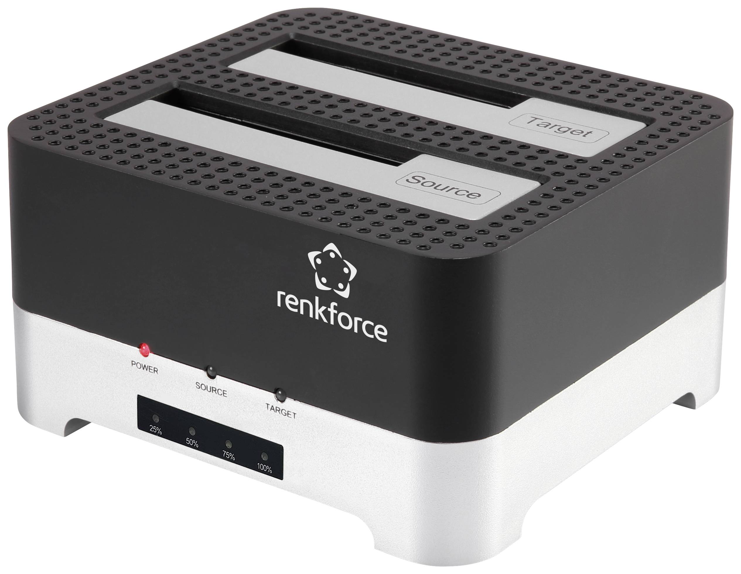 Renkforce RF-DOCKING-02 USB 3.0 SATA 6 Gb/s 2 Porty - obrazek 1