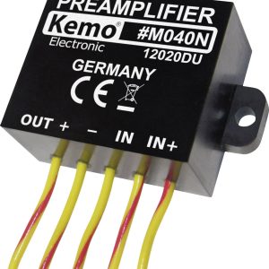 Moduł uniwerslny przedwzmacniacza Kemo, M040N, 9 – 24 V, 200 – 1000 mV, 20 Hz – 20 kHz Moduł uniwerslny przedwzmacniacza Kemo, M040N, 9 – 24 V, 200 – 1000 mV, 20 Hz – 20 kHz