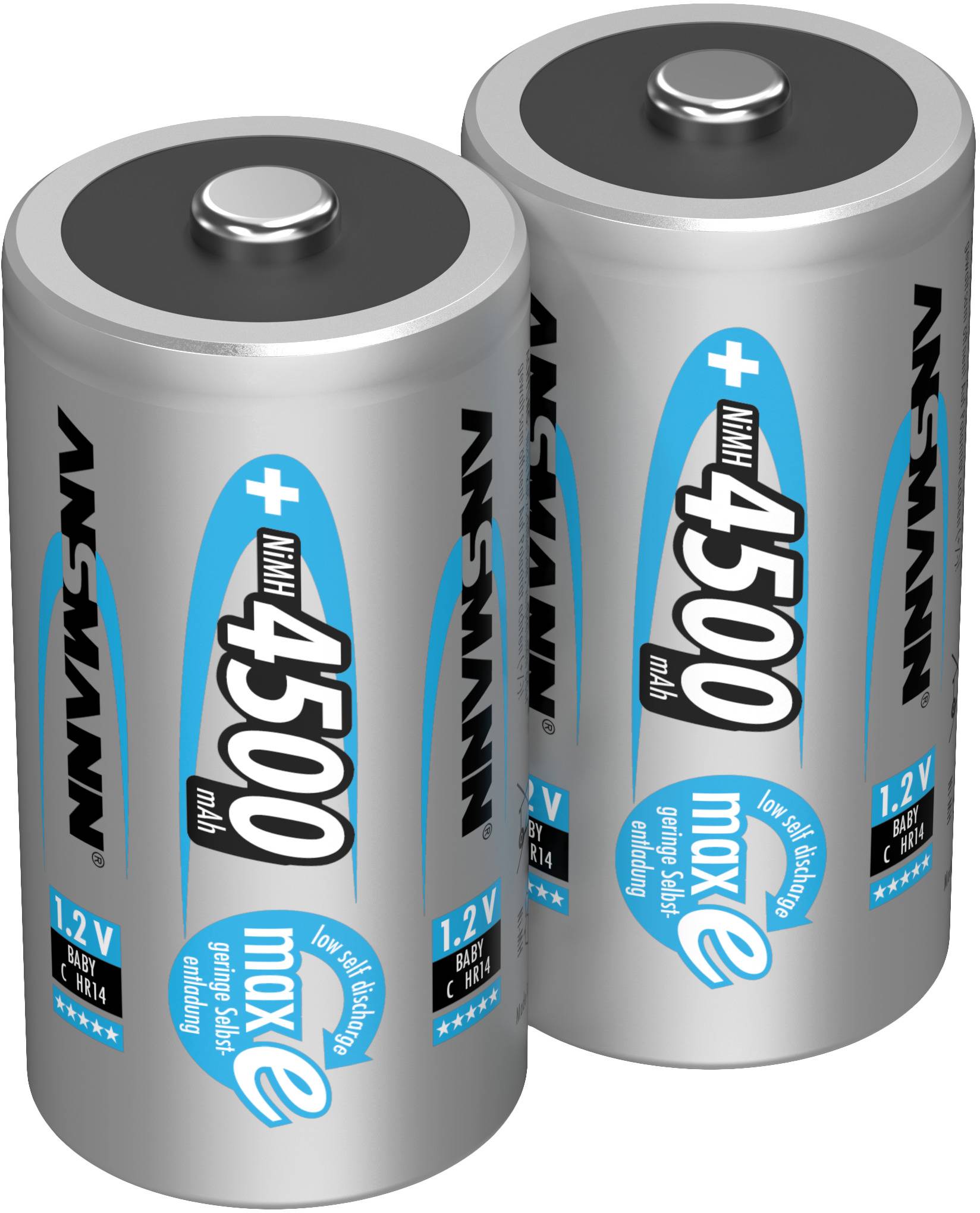 Akumulator C/R14 Ansmann maxE HR14 NiMH 4500 mAh 1.2 V 2 szt. - obrazek 1