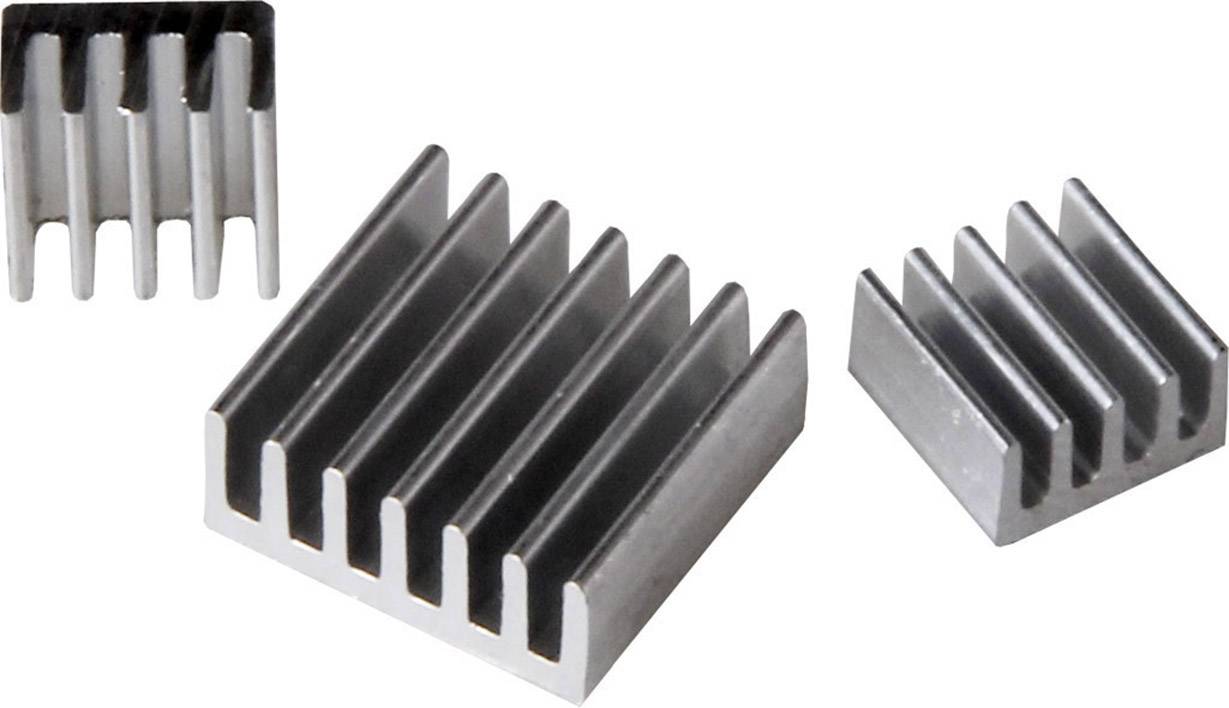 RB-heatsink do Raspberry Pi A, B, B+, Banana Pi, Cubieboard i pcDuino, 3 radiatory - obrazek 1