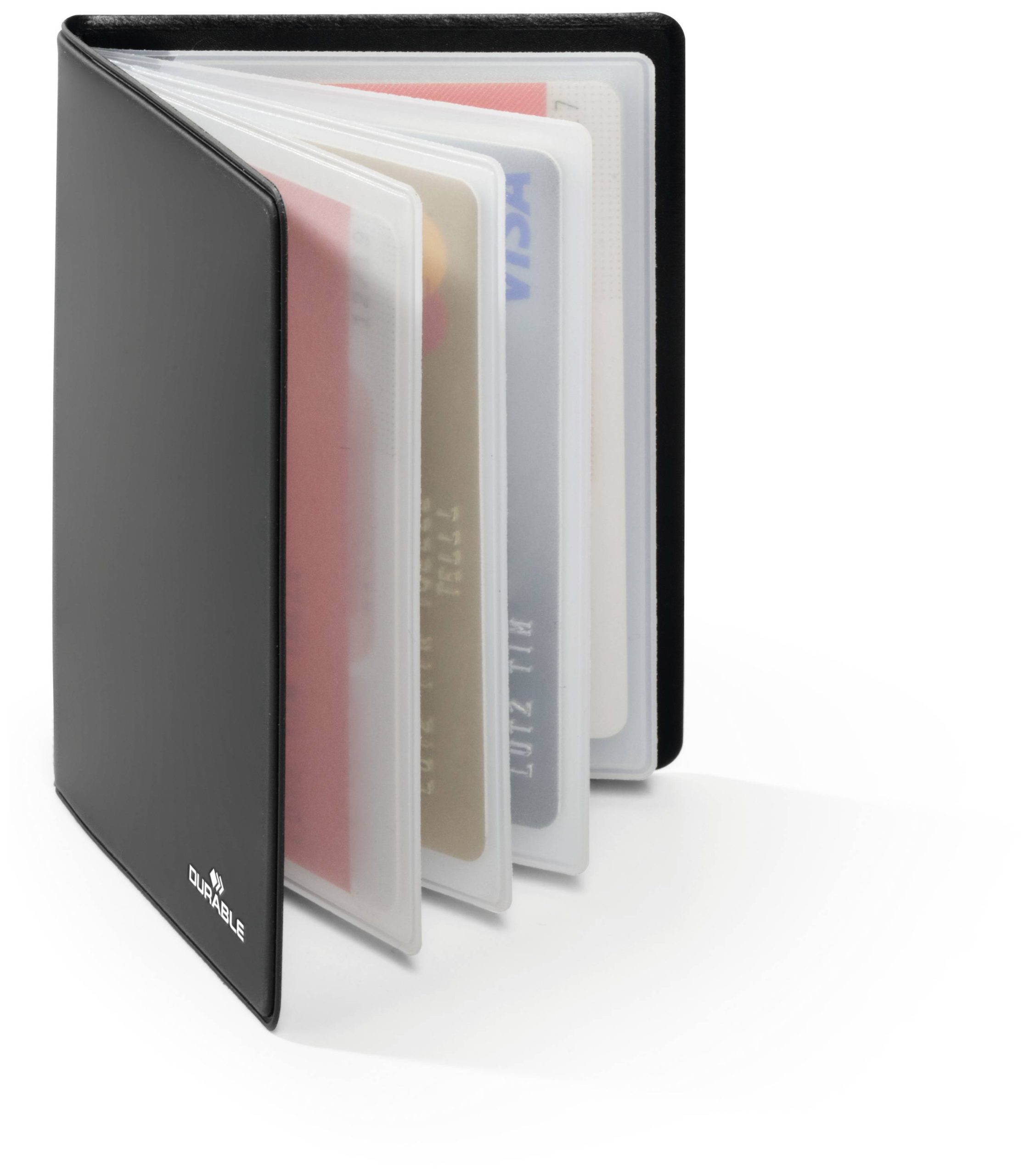 Etui na karty kredytowe, wizytówki Durable DURABLE - Visitenkartenkasten - Anthrazit (S x W) 75 mm x 102 mm antracytowo- - obrazek 1