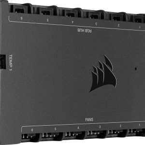 Corsair iCUE Commander CORE XT Wentylator komputerowy Ilość kanałów: 6 Corsair iCUE Commander CORE XT Wentylator komputerowy Ilość kanałów: 6