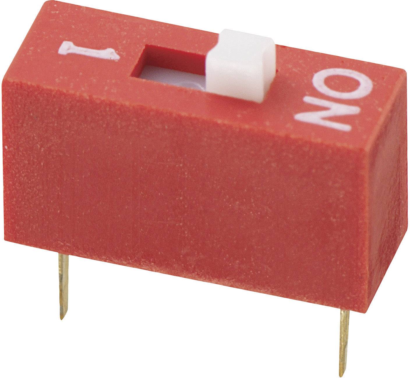 Przełącznik DIP Conrad DS-01, 1 x ON / OFF, 1-Pin - obrazek 1