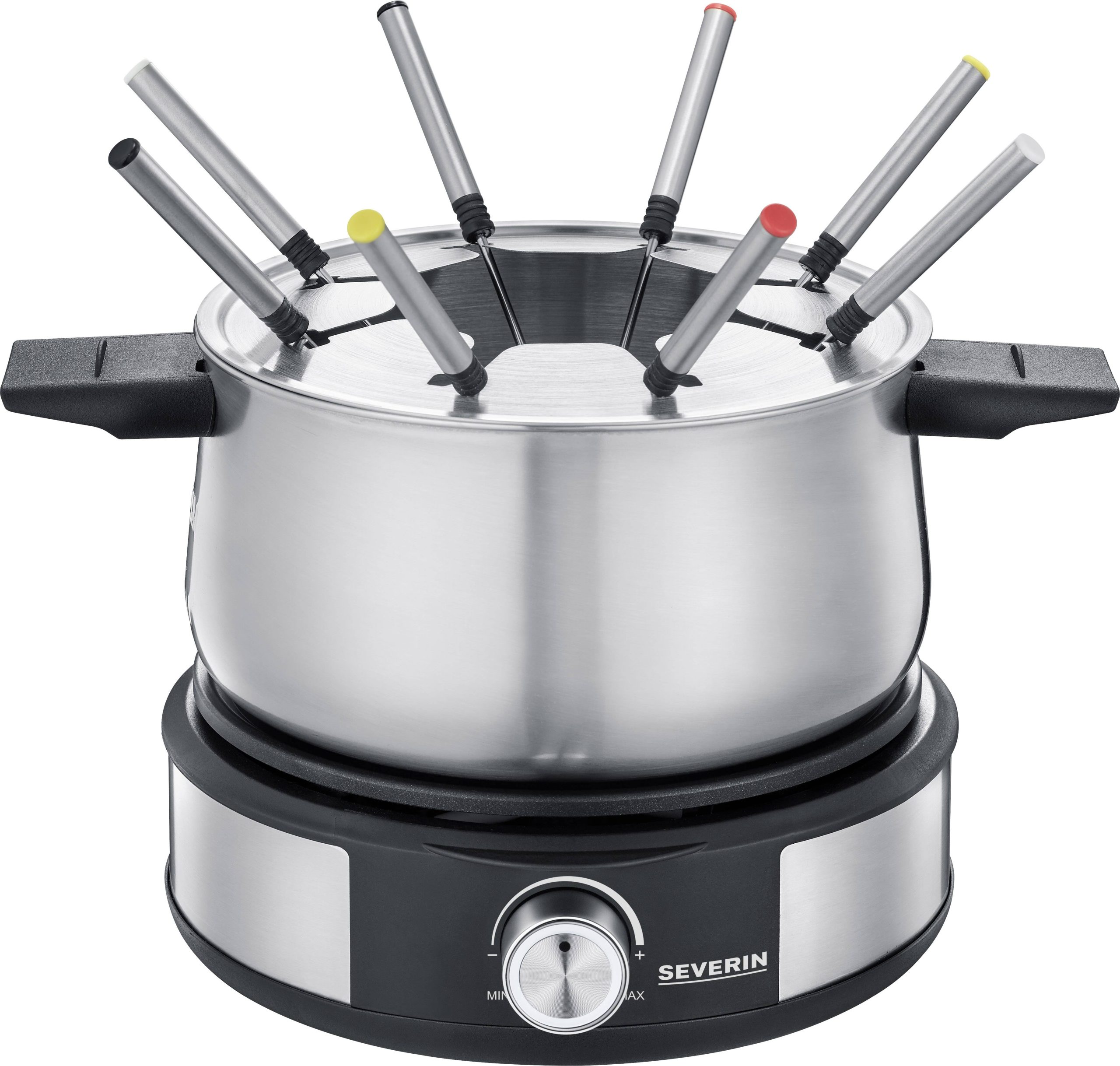 Severin 2471 Fondue 1500 W bezstopniowy regulator temperatury stali szlachetnej, czarny - obrazek 1