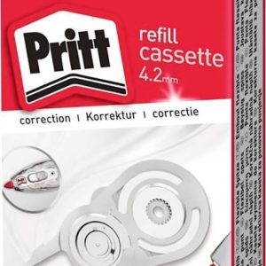 Pritt Kaseta napełniająca rolkę korekcyjną refill cassette 4.2 mm biały 12 m 1 szt. Pritt Kaseta napełniająca rolkę korekcyjną refill cassette 4.2 mm biały 12 m 1 szt.