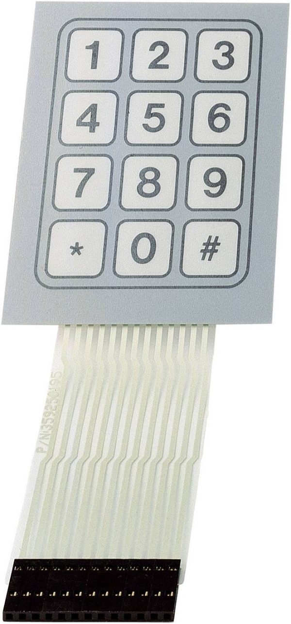 Klawiatura membranowa TRU COMPONENTS SU709948 Układ klawiatury 1 x 12 1 szt.
