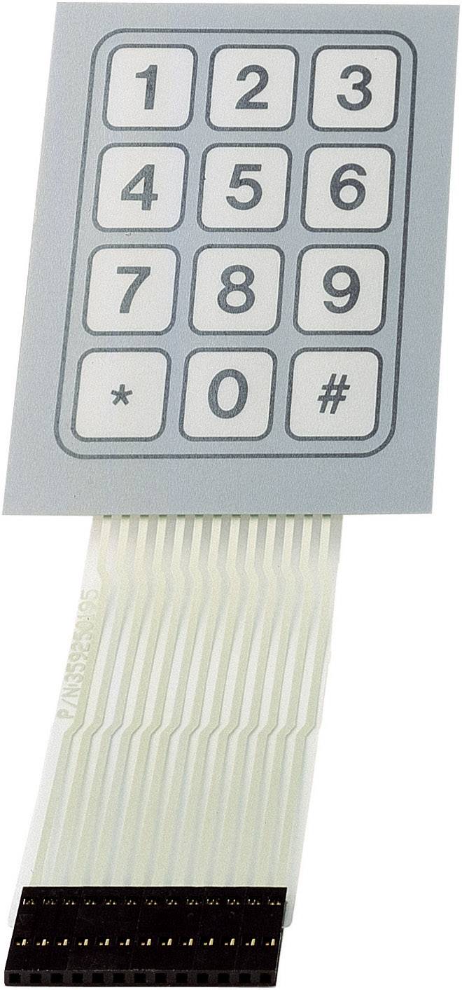 Klawiatura membranowa TRU COMPONENTS SU709948 Układ klawiatury 1 x 12 1 szt. - obrazek 1