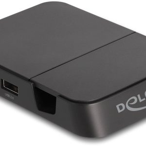 Stacja dokująca Delock 88018 USB-C®, USB 2.0, HDMI czarny Pasuje do: Smartphones mit USB-C Anschluss Stacja dokująca Delock 88018 USB-C®, USB 2.0, HDMI czarny Pasuje do: Smartphones mit USB-C Anschluss