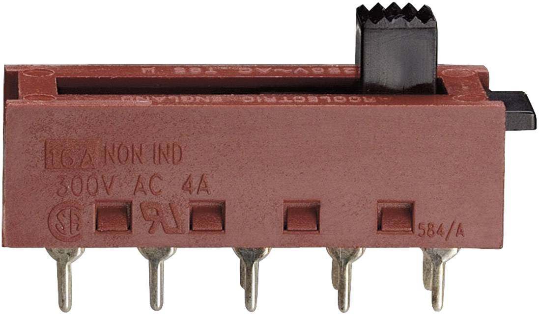 Przełącznik suwakowy Arcolectric X23200AAAB, 10 (1) A, 250 V, 2-biegunowy wł./wł./wł. - obrazek 1