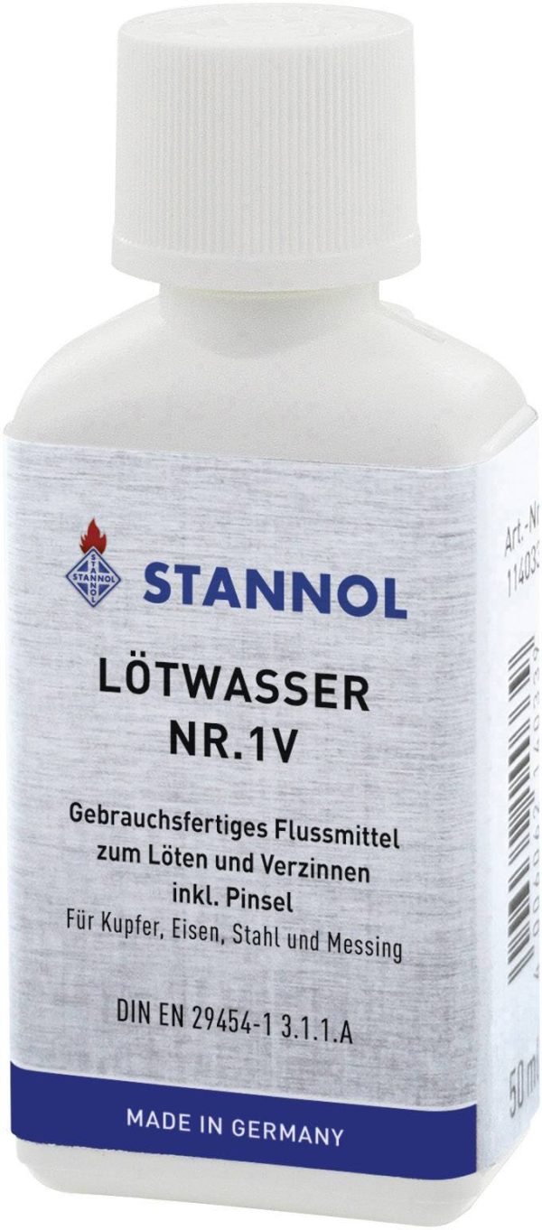 Woda lutownicza Stannol Nr 1V,typ 3.1.1 A