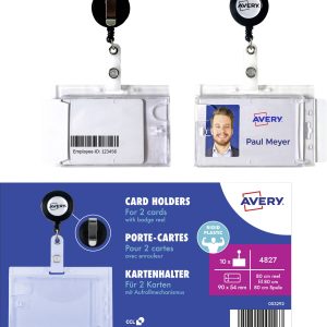 Avery-Zweckform 4827 Etui na identyfikator (S x W) 90 mm x 54 mm 10 szt. Avery-Zweckform 4827 Etui na identyfikator (S x W) 90 mm x 54 mm 10 szt.