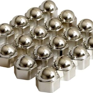Nakładki na śruby 82712, Do 17mm śrub, Chrom, 20 szt. Nakładki na śruby 82712, Do 17mm śrub, Chrom, 20 szt.