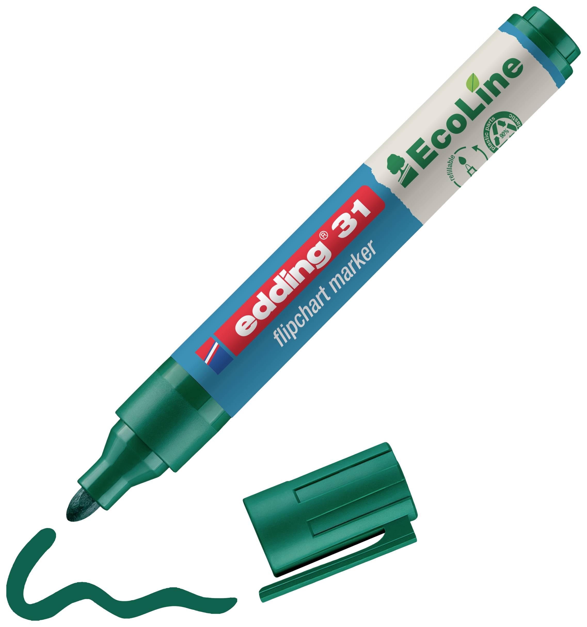 Marker do flipchartu Edding 4-31004 4-31004 1.5 - 3 mm zielony 1 szt. - obrazek 1