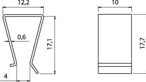 Klips do tranzystora Fischer Elektronik THFA 3, pasuje do TO 220 Klips do tranzystora Fischer Elektronik THFA 3, pasuje do TO 220
