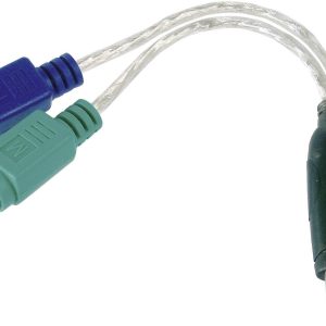 Digitus USB / PS/2 myszki i klawiatury komputerowe adapter [1x złącze męskie USB-A 2.0 – 2x złącze żeńskie PS/2] 10.00 c