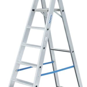 Krause 124517 aluminium Drabina składana ze stopniem Maksymalna wysokość robocza: 2.95 m srebrny DIN EN 131 6.4 kg Krause 124517 aluminium Drabina składana ze stopniem Maksymalna wysokość robocza: 2.95 m srebrny DIN EN 131 6.4 kg