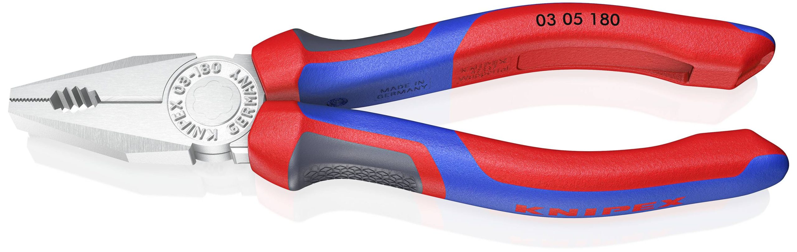 Kombinerki Knipex 03 05 180, 180 mm, 60 HRC, do warsztatu - obrazek 1