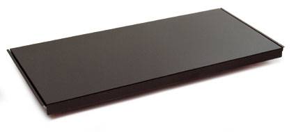 Manuflex RF0231.7035 Półka dolna (S x W x G) 1000 x 40 x 300 mm blacha stalowa malowany proszkowo szary błyszczący Podło