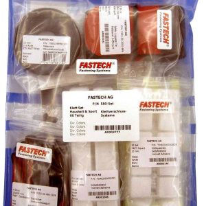 Zestaw opasek rzepowych FASTECH® 580-Set-Bag 580-Set-Bag, 64 szt.