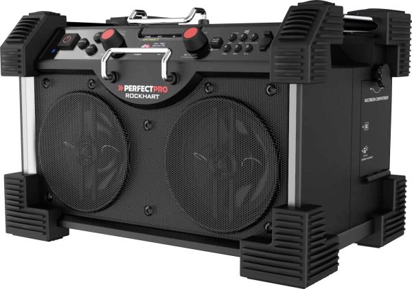 Radio na budowę PerfectPro RockHart DAB+, fale metrowe (VHF) ochrona przeciwbryzgowa, pyłoszczelny, wstrząsoodporny, fun