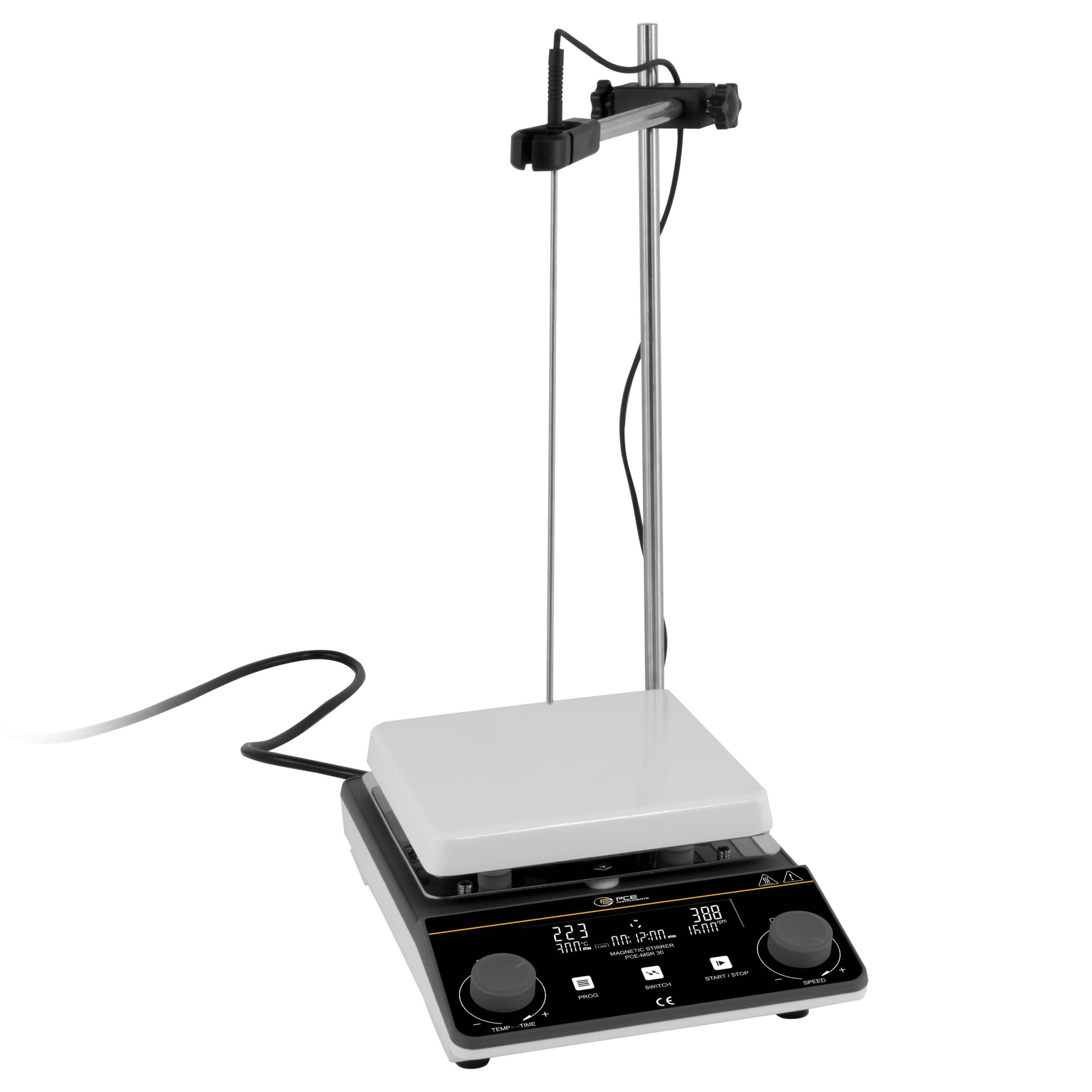 PCE Instruments PCE-MSR 30 Mieszadło laboratoryjne 550 W 5 kg tworzywo sztuczne z płytą grzewczą - obrazek 1