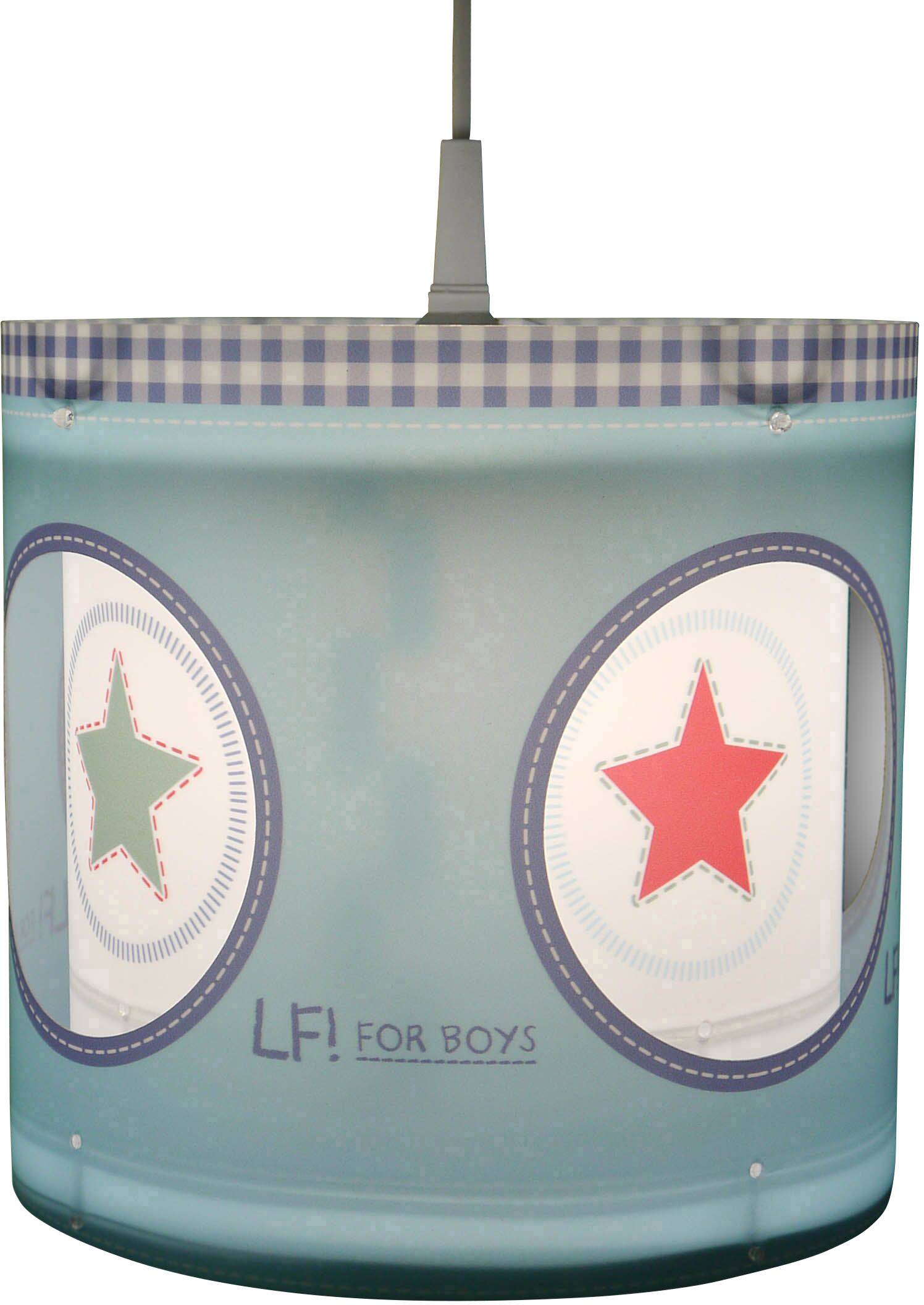 Niermann Lief for Boys Gwiazda Lampa sufitowa, podwieszana lampa energooszczędna, LED E-27 60 W niebieski - obrazek 1