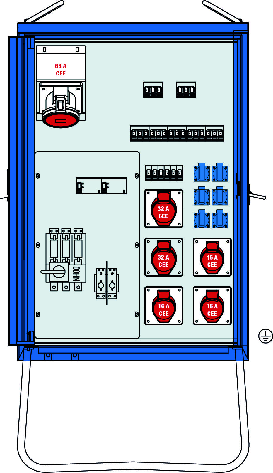 Rozdzielacz prądowy AS Schwabe V-E 1 55 kVA 61841, 1 szt. - obrazek 1