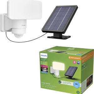 Lampa ścienna solarna z czujnikiem ruchu Philips LED Tylus 929004632201 6 W 1000.00 lm IP44 Lampa ścienna solarna z czujnikiem ruchu Philips LED Tylus 929004632201 6 W 1000.00 lm IP44