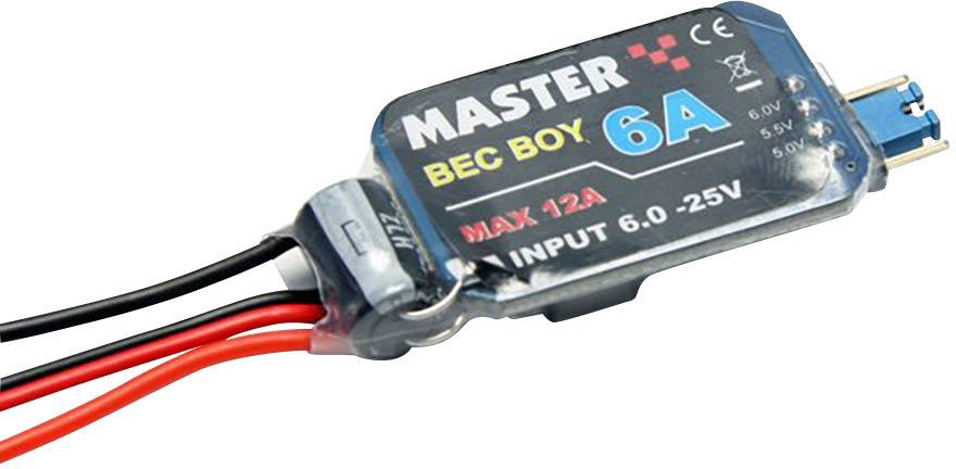 Regulator napięcia BEC Master Modellbau C6354, 6 - 25 V, 6 A - obrazek 1