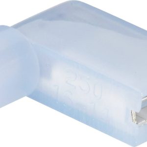 Konektor żeński kątowy, pełna izolacja PA, 6.3×0.8 mm, 1.5-2.5 mm2, niebieski Konektor żeński kątowy, pełna izolacja PA, 6.3×0.8 mm, 1.5-2.5 mm2, niebieski