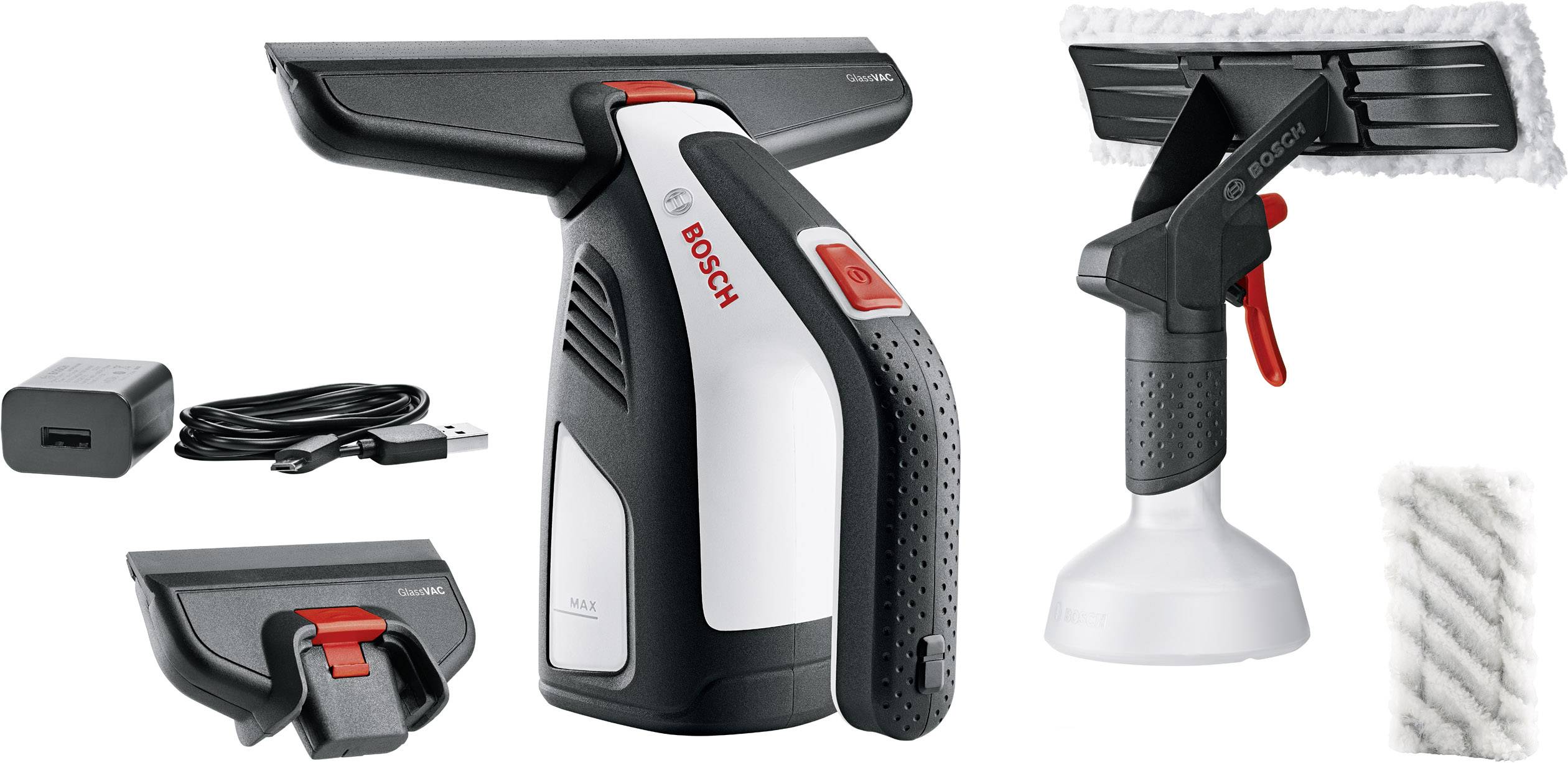 Bosch Home and Garden GlassVAC Myjka do okien czarny, szary - obrazek 1