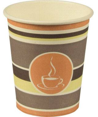 Kubek do picia PAPSTAR Coffee To Go 90128 0.2l brązowy 50 sztuk / opakowanie - obrazek 1