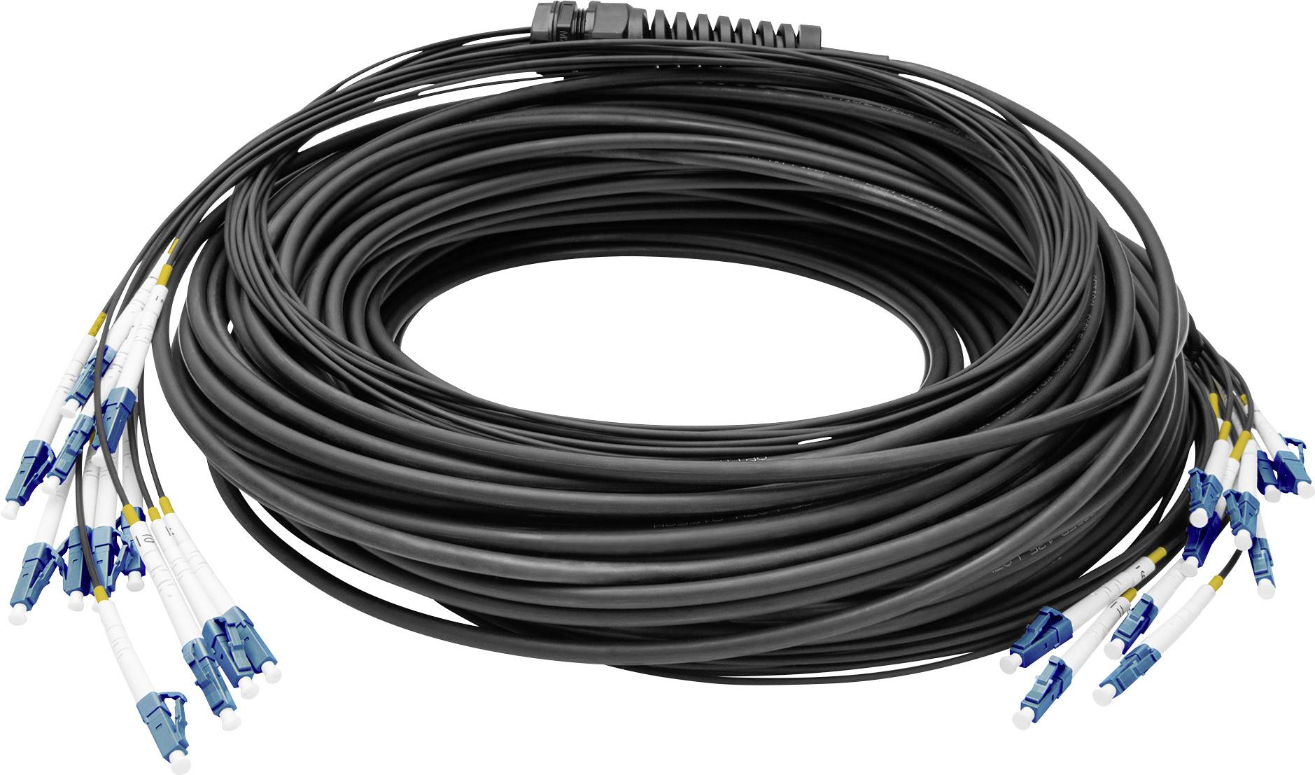 Digitus DK-2A33CU100BK-BBB światłowodowe do światłowodów kabel 100 m czarny [12x złącze męskie LC/UPC - 12x złącze męski - obrazek 1