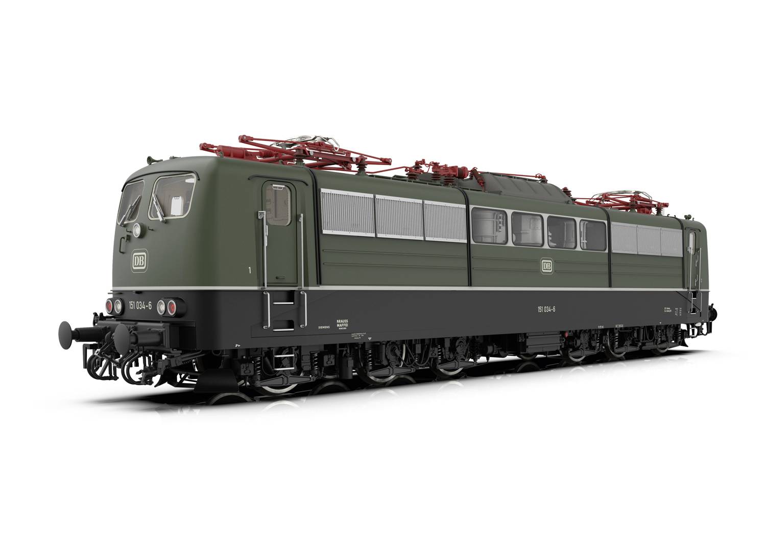 Märklin 55251 Lokomotywa elektryczna tor 1 BR 151 zielona DB - obrazek 1