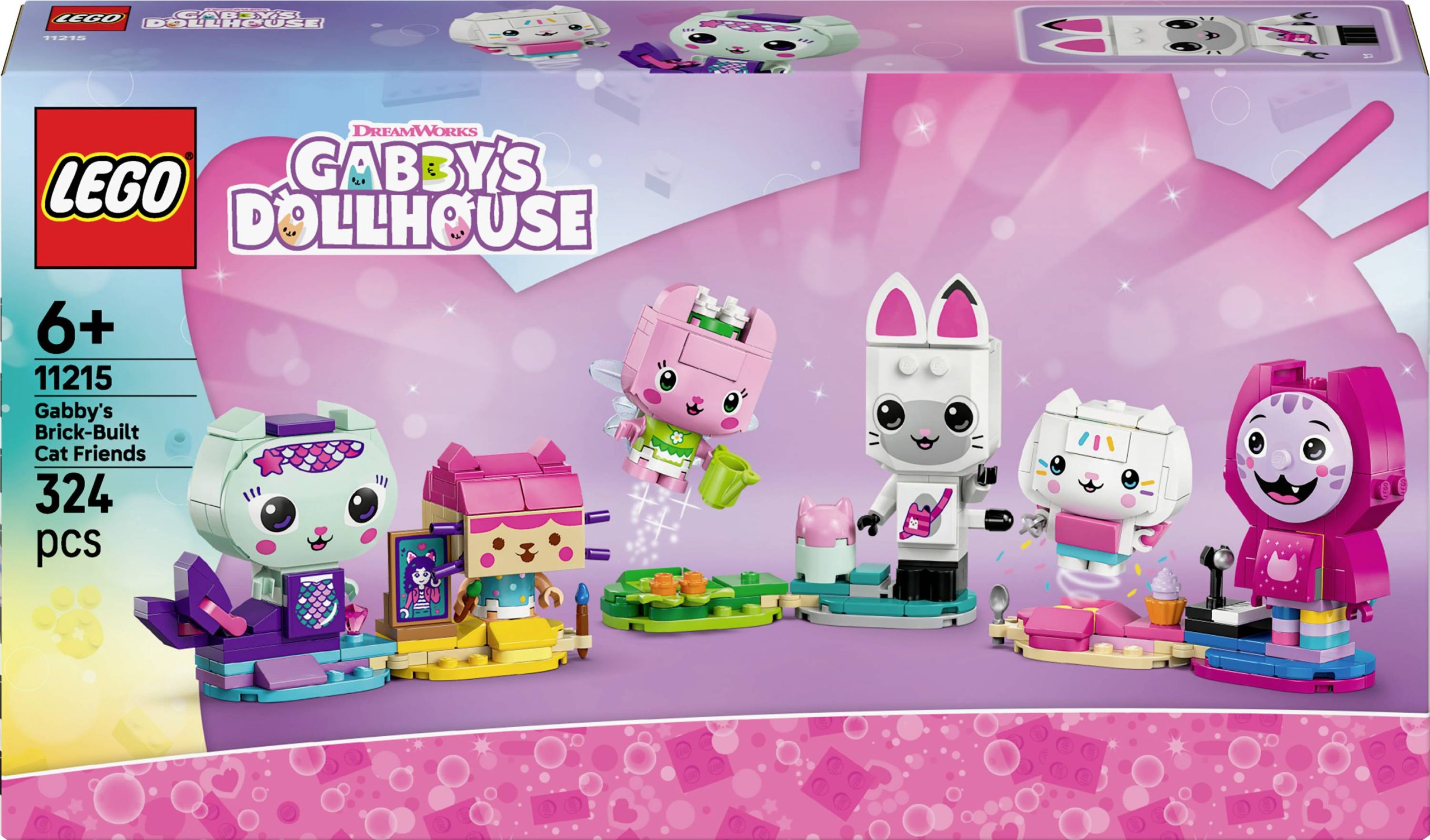 11215 LEGO® Gabby’s Dollhouse Domek dla lalek Gabby Przyjaciele kotów Gabby z klocków LEGO (11215) - obrazek 1