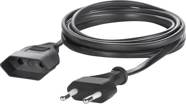 przedłużacz Sygonix Euro SY-5042686, gniazdka: 1, H03VVH2-F 2X 0,75 mm², 5.00 m
