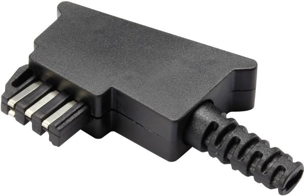 TRU COMPONENTS GM02F Zestaw TAE, kodowanie F złącze męskie kątowe czarny Zawartość: 1 szt.